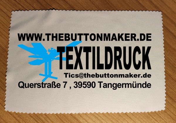 Brillenputzdruck bedruckt nach Vorlage